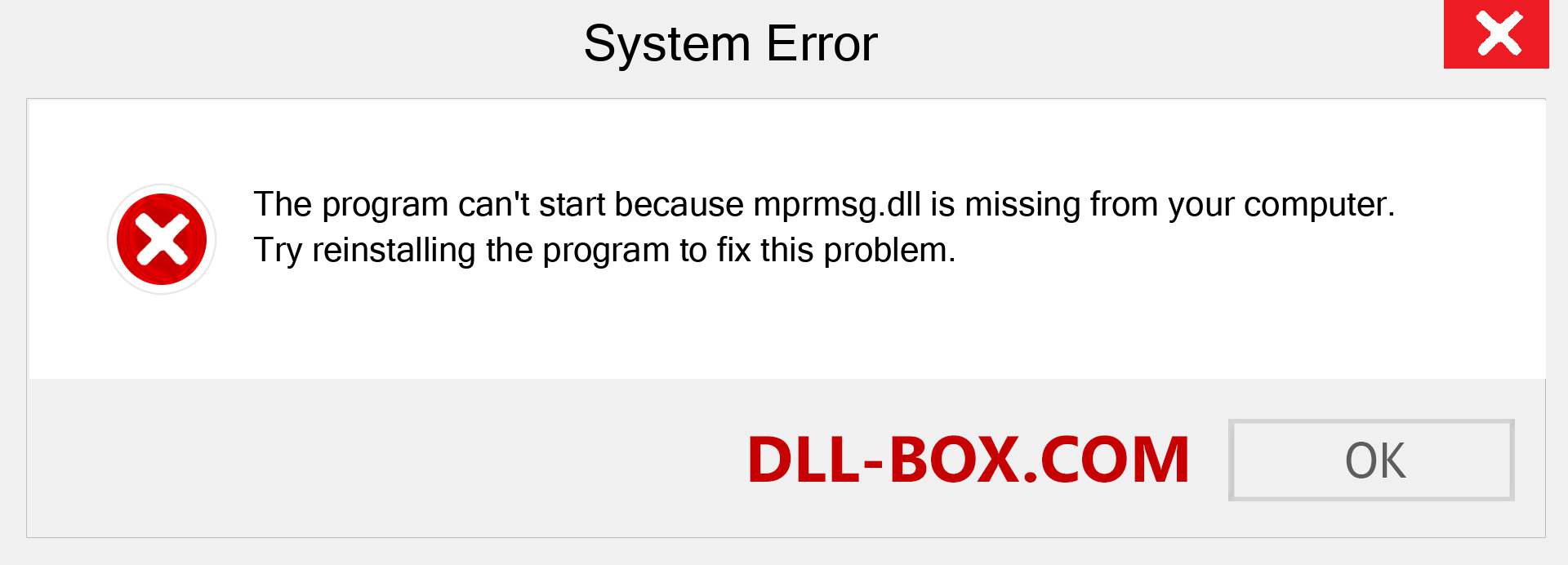  mprmsg.dll file is missing?. Download for Windows 7, 8, 10 - Fix  mprmsg dll Missing Error on Windows, photos, images