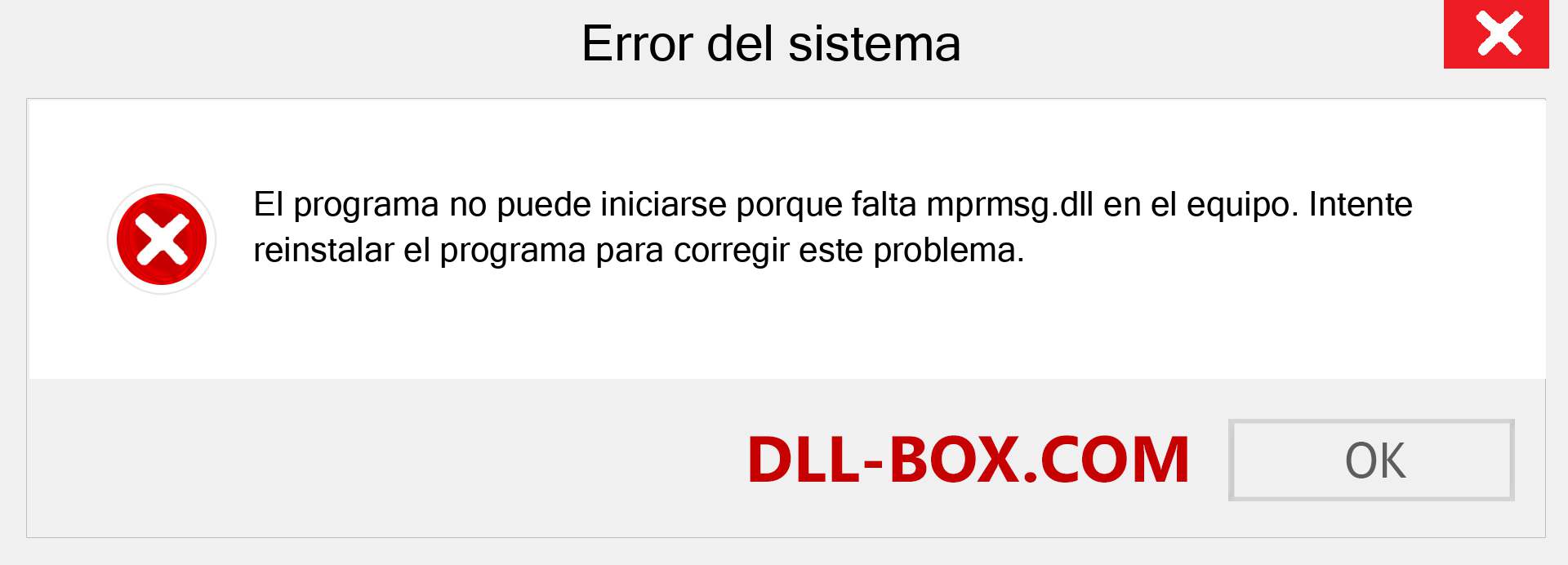 ¿Falta el archivo mprmsg.dll ?. Descargar para Windows 7, 8, 10 - Corregir mprmsg dll Missing Error en Windows, fotos, imágenes